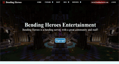 Desktop Screenshot of bending-heroes.com